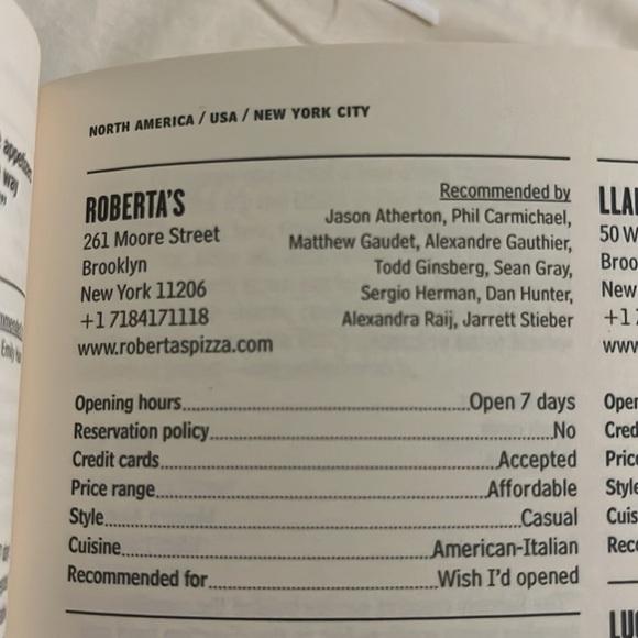 Where Chefs Eat NEW BOOK 4500 places fancy & famous restaurants 3rd edition - Picture 8 of 10